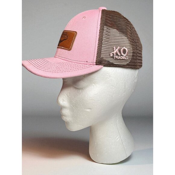 Fort Worth Stockyards Pink and Brown Snapback Trucker Hat New Mesh OSFM - Picture 2 of 8